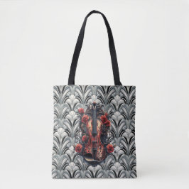 Violino Preto em Tote GMajor Art Déco no Ombro