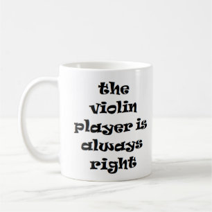 violino sempre caneca de café direita