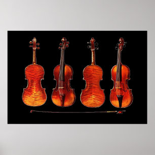 violinos do stradivarius e poster do arco de 8,99