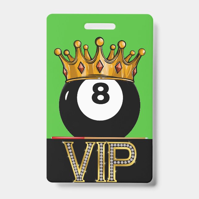 VIP Billiards - Crachá Snooker Lanyard (Frente)