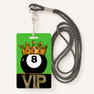VIP Billiards - Crachá Snooker Lanyard