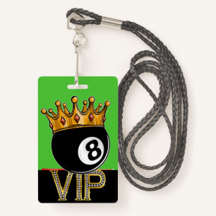 VIP Billiards - Crachá Snooker Lanyard