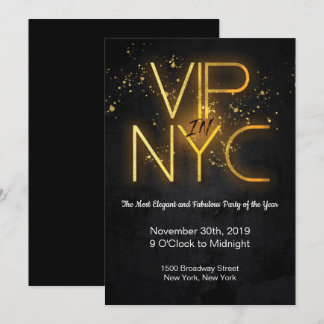 VIP no convite de festas de NYC