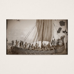 Viquingues em um Longboat