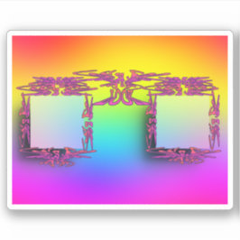 Vire o adesivo dos óculos do Rico