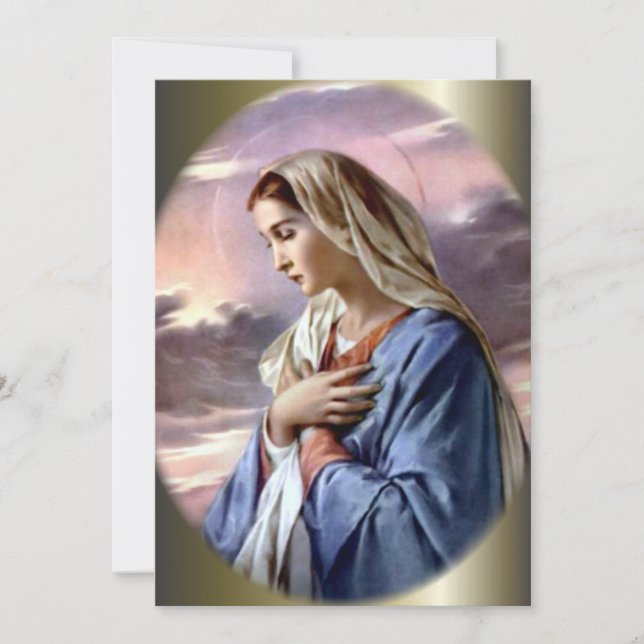 Virgem Abençoada Maria no Deserto (Frente)