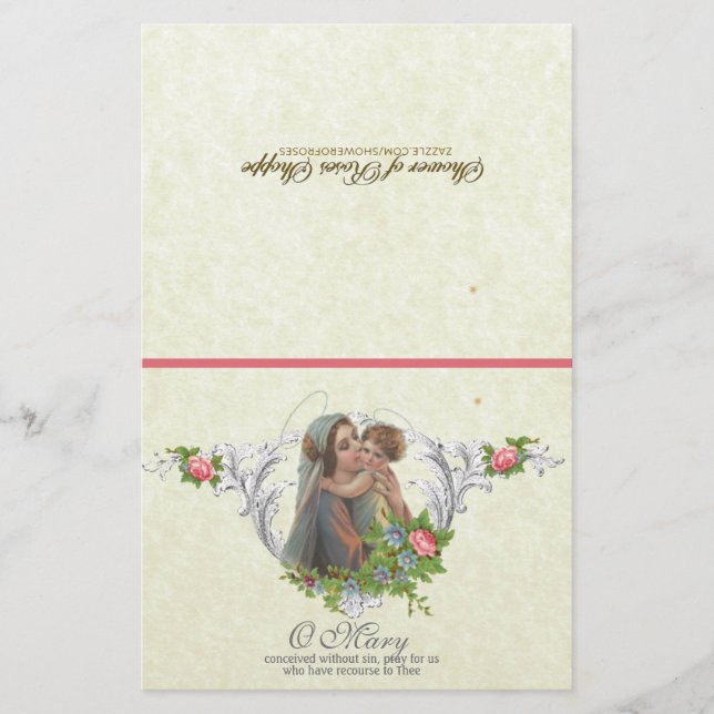 Virgem Abençoada Maria Oração de Comunhão Espiritu (Frente)