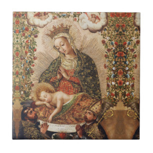 Virgem da Escola Cuzco Adorando o Menino Jesus