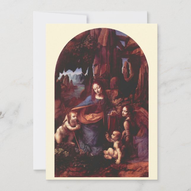 Virgem das Rochas de Leonardo da Vinci (Frente)
