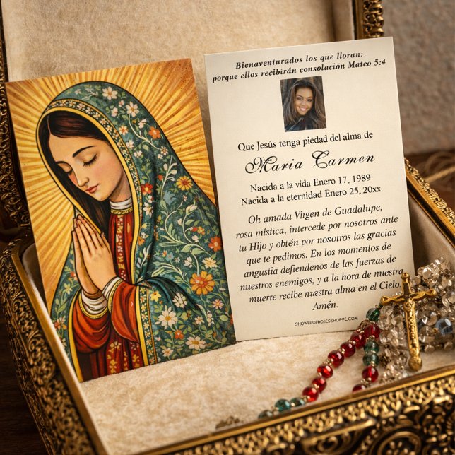 Virgem do México Guadalupe Oração Fúnebre Espanhol (Criador carregado)