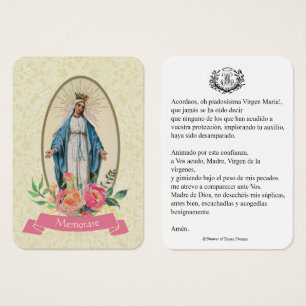 Virgem espanhola Maria Oradora Memórias Sagradas