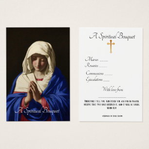Virgem Maria Buquê Espiritual Oração Santa