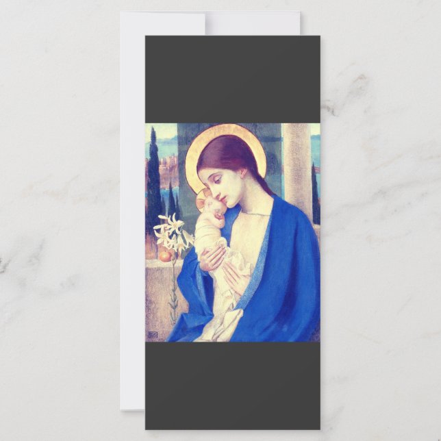 Virgem Maria e Criança por Marianne Stokes (Frente)