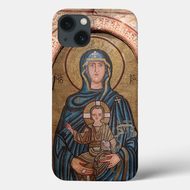 Virgem Maria e Jesus Mosaico (Verso)