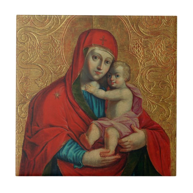 Virgem Maria e Menino Jesus por Jan Rombauer (Frente)
