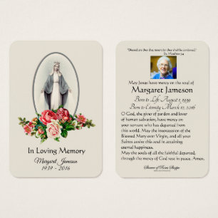 Virgem Maria Floral Funeral Memorial Sagrado -