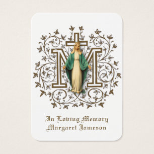 Virgem Maria Memorial do Funeral Católico - Cart