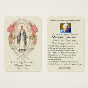 Virgem Maria Memorial do Funeral Católico - Cart