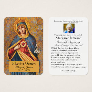 Virgem Maria Memorial do Funeral Católico - Cart
