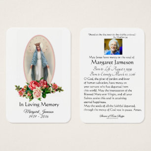 Virgem Maria Memorial do Funeral Católico - Cart