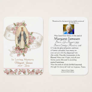 Virgem Maria Memorial do Funeral Católico - Cart