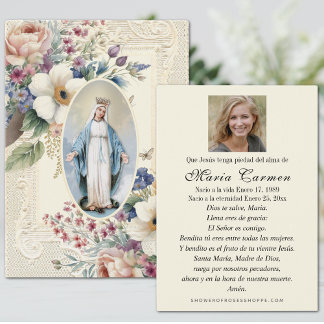 Virgem Maria Oração Memorial Funeral