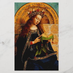 Virgem Maria por Jan van Eyck