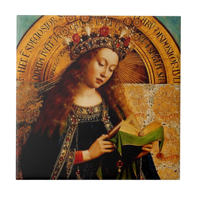Virgem Maria por Jan van Eyck (Frente)