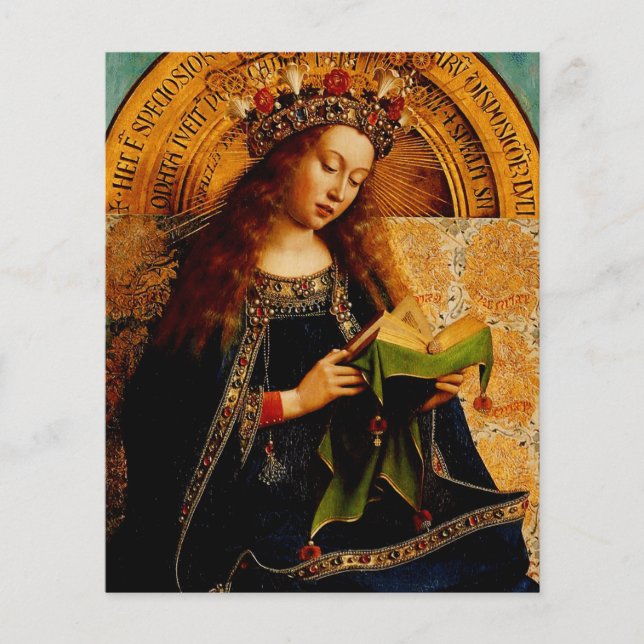 Virgem Maria por Jan van Eyck (Frente)