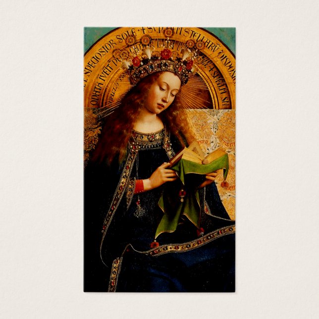 Virgem Maria por Jan van Eyck (Frente)