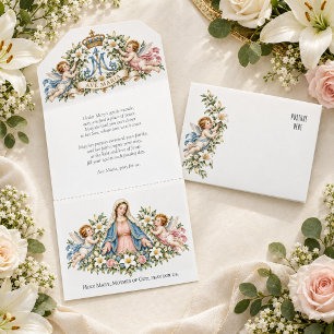 Virgem Maria Querubins Ave Maria Oração Católica