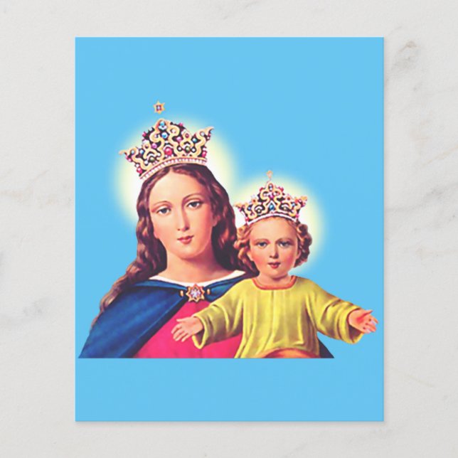 Virgem Maria rainha com Jesus (Frente)