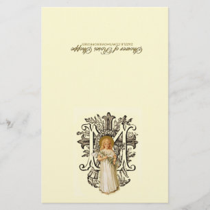Virgem Maria Religiosa Católica Floral