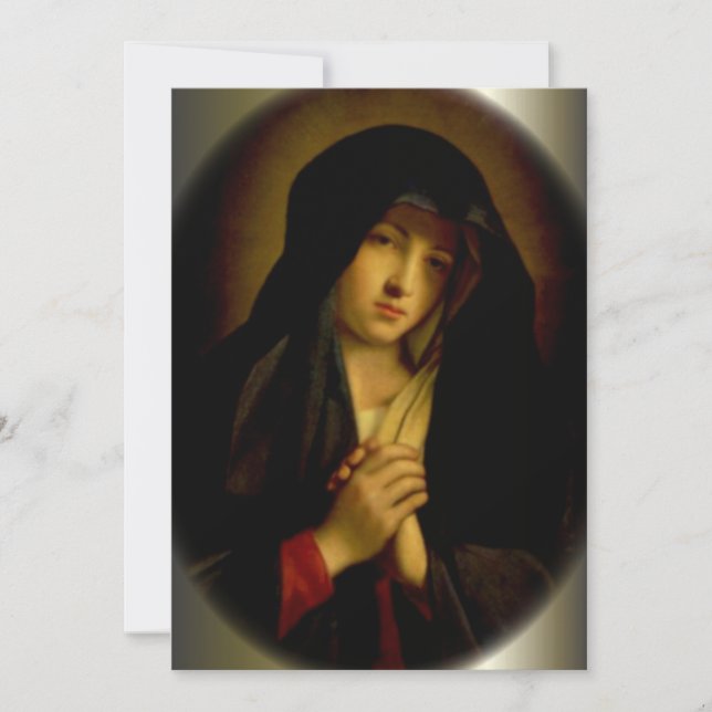 Virgem Maria Triste com Mãos Dobradas (Frente)