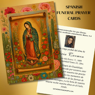 Virgem México Guadalupe Oração Funeral Espanhola