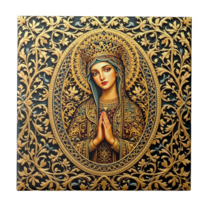Virgem ouro Reverence Maria
