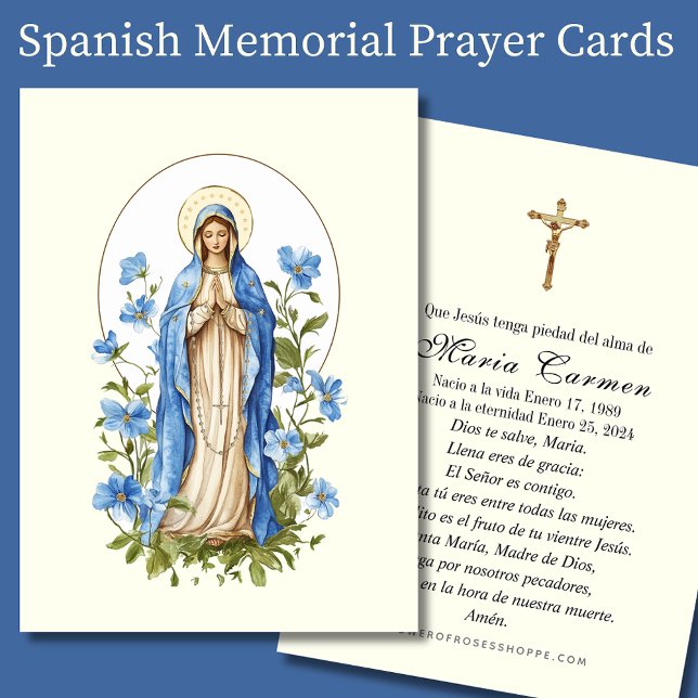 Virgem Religiosa Maria Oração Memorial Funeral (Criador carregado)