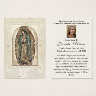 Virgem Religiosa Mary Guadalupe Funeral Católica