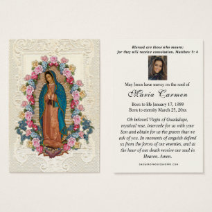 Virgem Religiosa Mary Guadalupe Funeral Católica