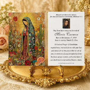 Virgem Religiosa Mary Guadalupe Funeral Católica