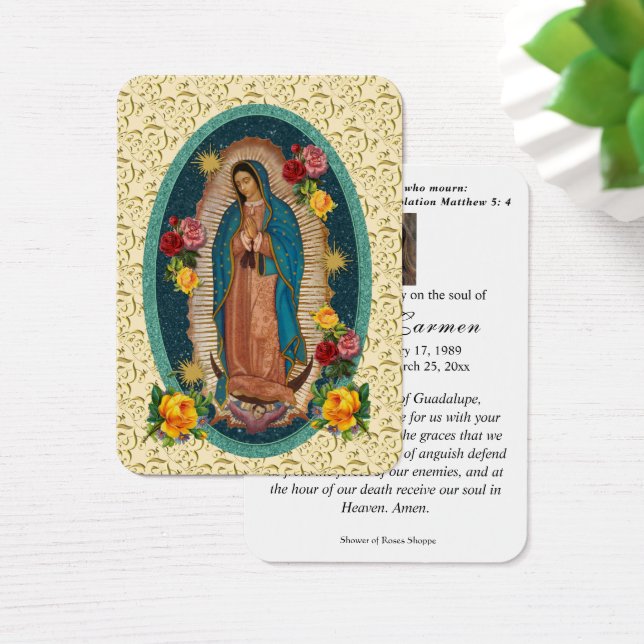 Virgem Religiosa Mary Guadalupe Funeral do México (Mesa)