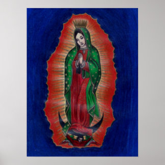 Virgen de Guadalupe - Poster de Arte Lápis Colorid