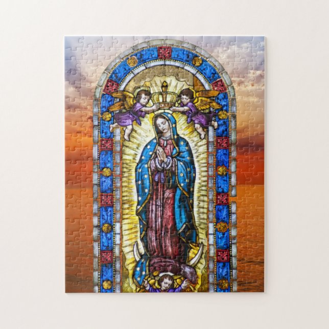 Virgen De La Guadalupe Quebra-cabeça (Vertical)