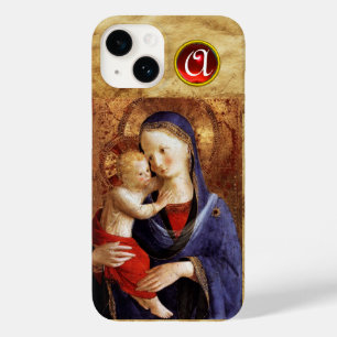 VIRGIN COM Monograma de Ruby Vermelha Infantil
