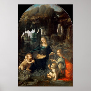 Virgin das rochas - Louvre - Leonardo - poster