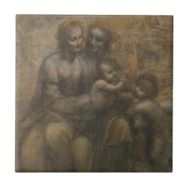 Virgin e criança com o St Anne por Leonardo da