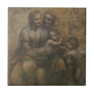 Virgin e criança com o St Anne por Leonardo da