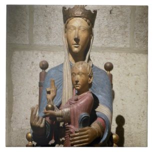 Virgin e criança, (madeira policroma)