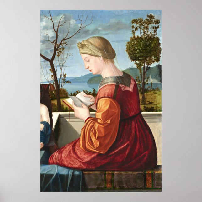 Virgin Reading - Vittore Carpaccio Fine Art Poster (Frente)