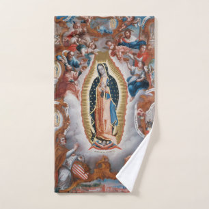 "Virgin toalha de mão da arte de Guadalupe"